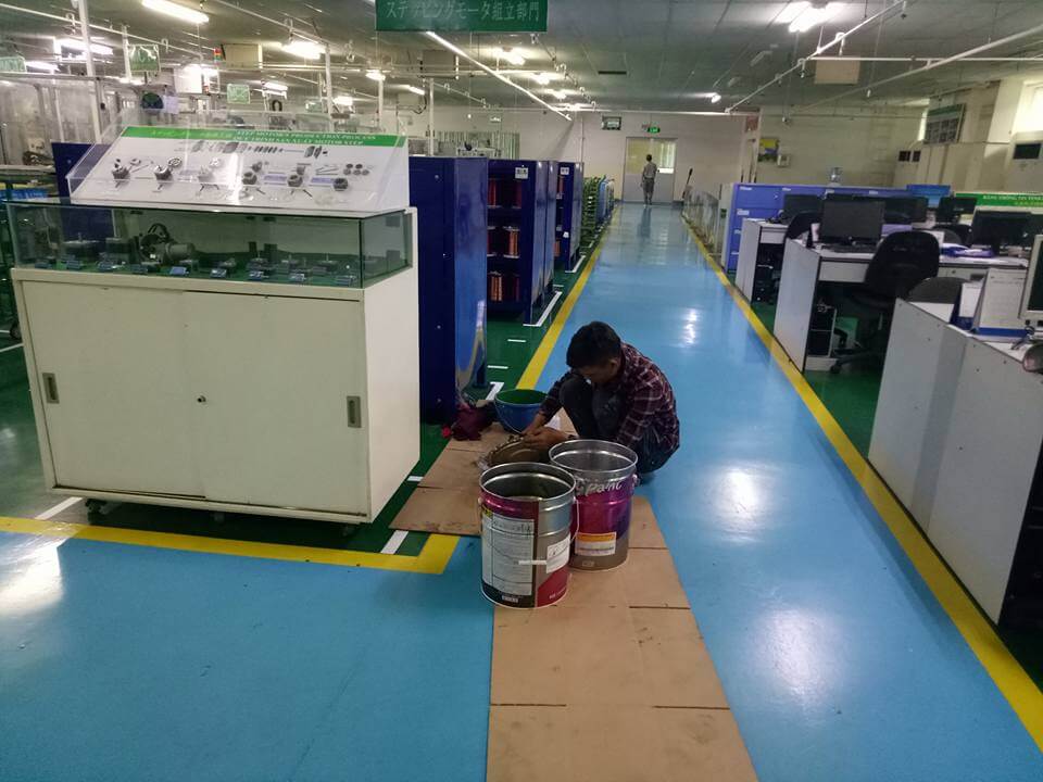 Sơn epoxy trong nhà xưởng
